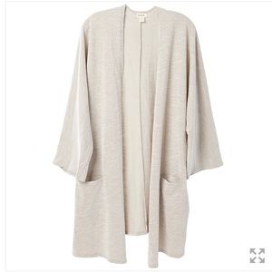 DONNI. ribbed sweater coat